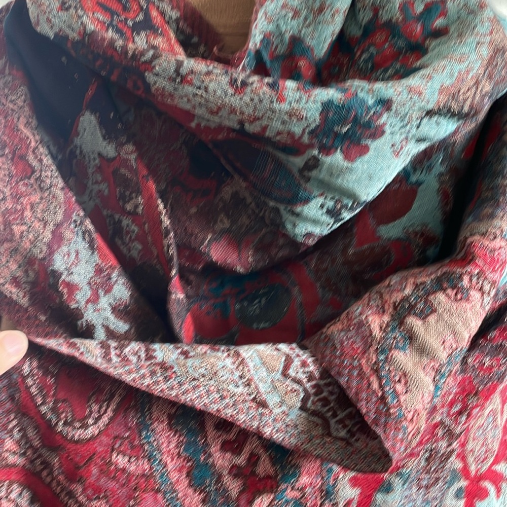 Beautiful tapestry scarf NEW-Soft Surroundings. 6 ft long, could be table runner
